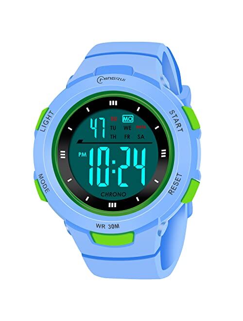 CakCity Kids Watches Digital Sport Watches for Girls Outdoor Waterproof Watches with Alarm Stopwatch Leisure Child Wrist Watch Ages 5-10