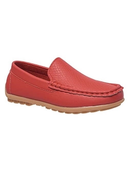 coXist Kids Toddlers Boys Girls Leather Slip On Loafers Moccasin Boat Dress Shoes