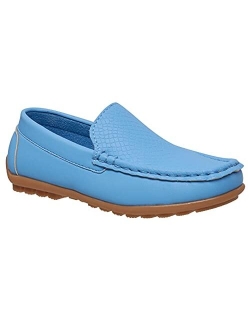 coXist Kids Toddlers Boys Girls Leather Slip On Loafers Moccasin Boat Dress Shoes