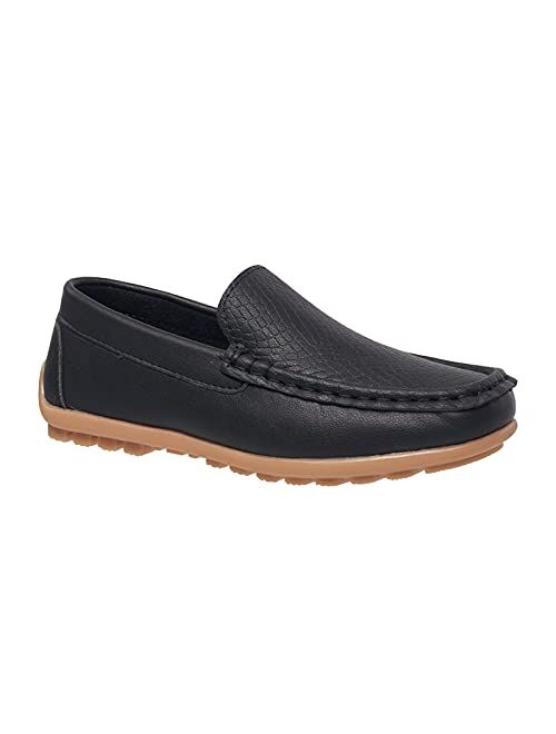 coXist Kids Toddlers Boys Girls Leather Slip On Loafers Moccasin Boat Dress Shoes