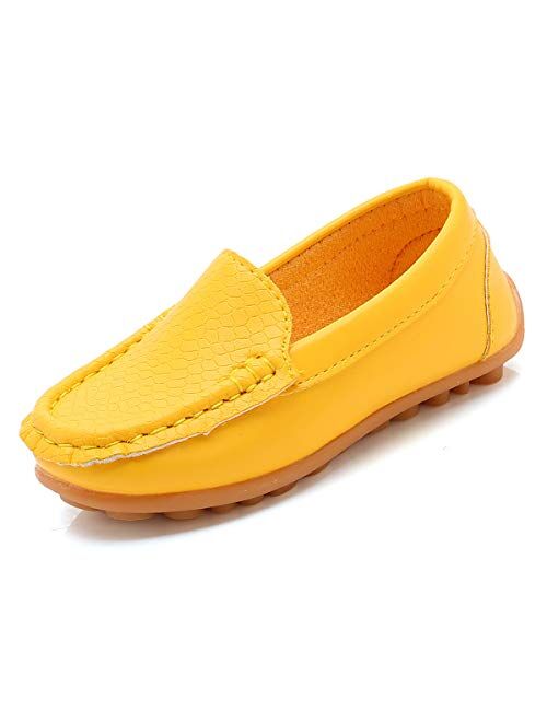 YWPENGCAI Toddler Slip-on Shoes Boys Loafers Candy Colors Girls Moccasins