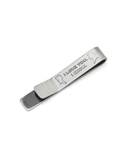 I Love You I Know Hidden Message Tie Bar