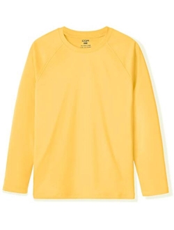 Kids Youth UPF 50  Sun Shirts, Dry Fit Long Sleeve T Shirt, UV Sun Protection Fishing Shirts, Athletic Sports Tee