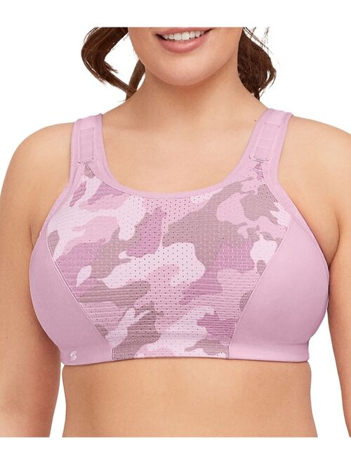 Glamorise Women's Full Figure Plus Size Adjustable Wirefree Sports Bra