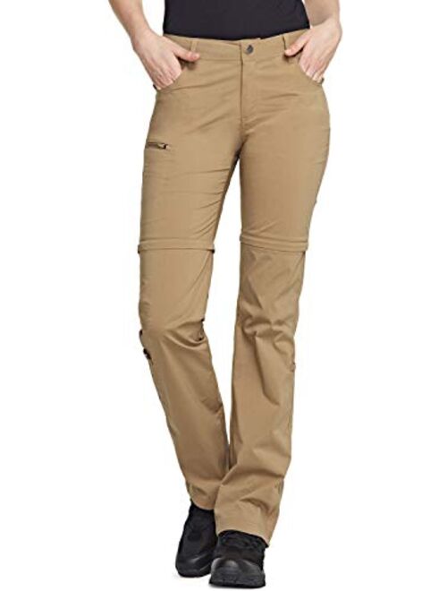 CQR Women's Convertible Hiking Pants, Lightweight Stretch Quick Dry Zip Off Pants, Outdoor Trekking Fishing Safari Pants