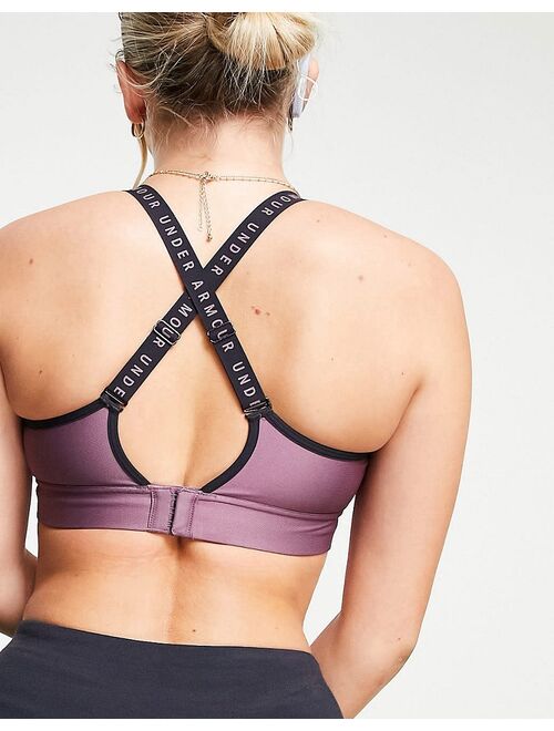 Under Armour Infinity mid sports bra in plum