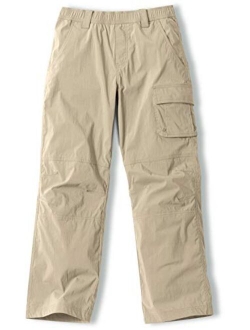 Kids Youth Hiking Cargo Pants, Outdoor Camping Pants, UPF 50  Quick Dry Regular Pants