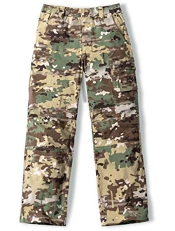 Kids Youth Hiking Cargo Pants, Outdoor Camping Pants, UPF 50  Quick Dry Regular Pants