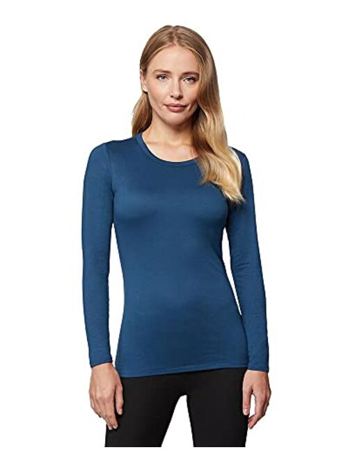 32 DEGREES Heat Womens Ultra Soft Thermal Lightweight Baselayer Crew Neck Long Sleeve Top