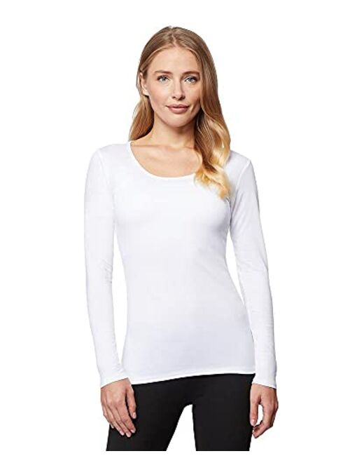 32 DEGREES Heat Womens Ultra Soft Thermal Lightweight Baselayer Scoop Neck Long Sleeve Top