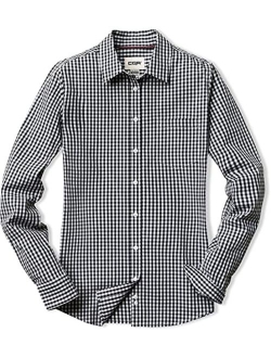 Women's Classic Fit Button Up Shirts, 100% Cotton Long Sleeve Casual Poplin Shirt
