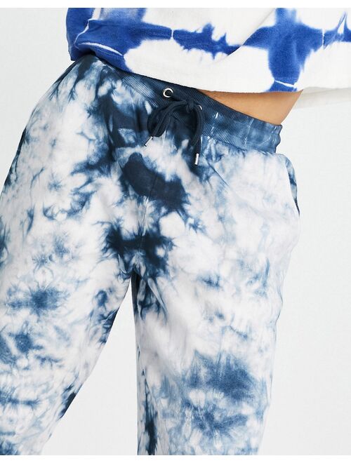 Asos Design oversized sweatpants in blue tie dye