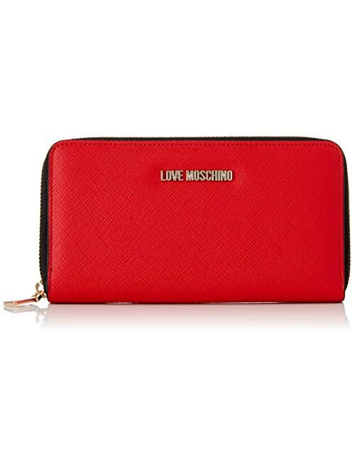 Love Moschino Zippered Wallet, Black