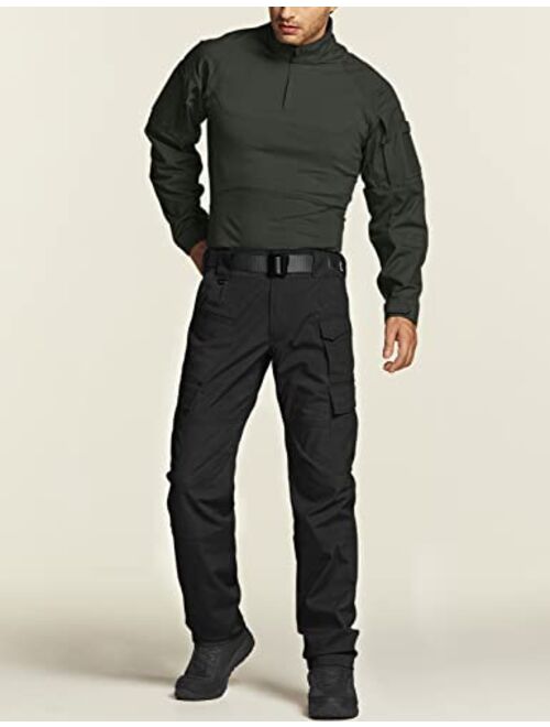 Buy CQR Men's Tactical Pants, Water Repellent Ripstop Cargo Pants ...