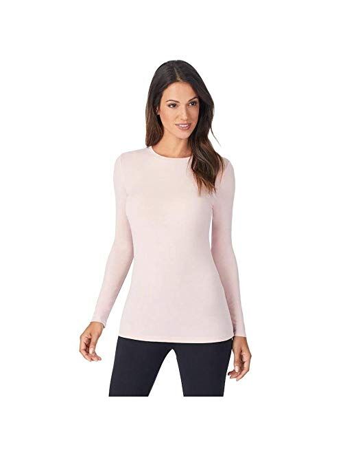 Cuddl Duds Women's Softwear with Stretch Long Sleeve Crew Neck Top