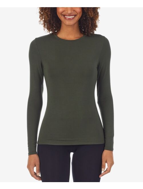 Cuddl Duds Women's Softwear with Stretch Long Sleeve Crew Neck Top