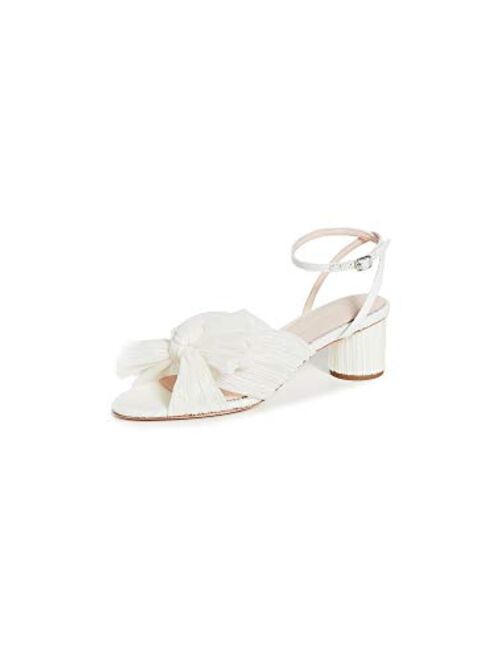 Loeffler Randall Women's Dahlia Pleated Bow Heels with Ankle Strap