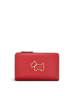 Women's Heritage Dog Outline Mini Flap Over Wallet