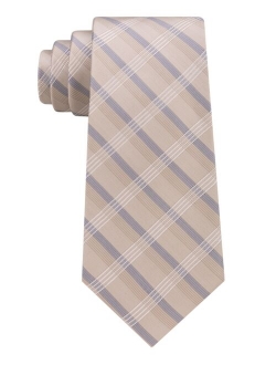 Men's Crme Plaid Tie