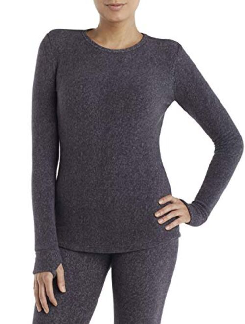 Cuddl Duds ClimateRight Long Sleeve Crew Stretch Fleece