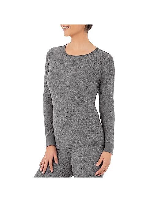 Fruit of the Loom Women's Micro Waffle Premium Thermal Underwear Tee Shirt