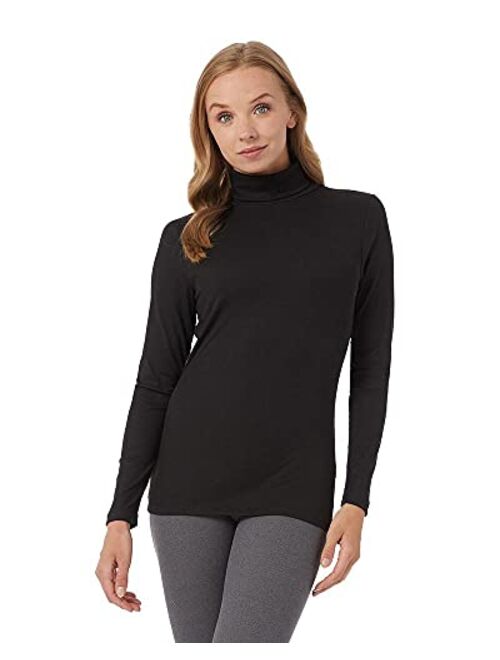 32 DEGREES Women’s Ultra Soft Thermal Midweight Baselayer Turtleneck Long Sleeve Top