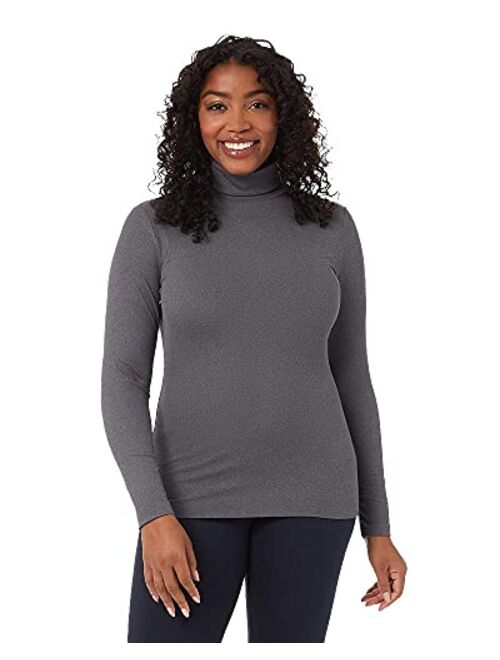 32 DEGREES Women’s Ultra Soft Thermal Midweight Baselayer Turtleneck Long Sleeve Top