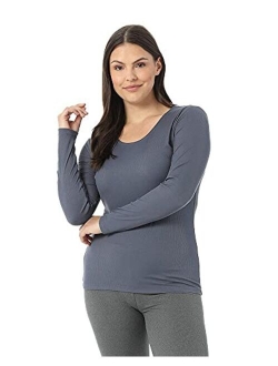 Heat Womens Ultra Soft Thermal Midweight Baselayer Scoop Top