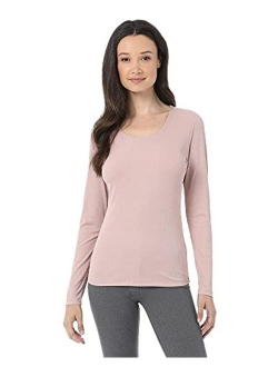 Heat Womens Ultra Soft Thermal Midweight Baselayer Scoop Top