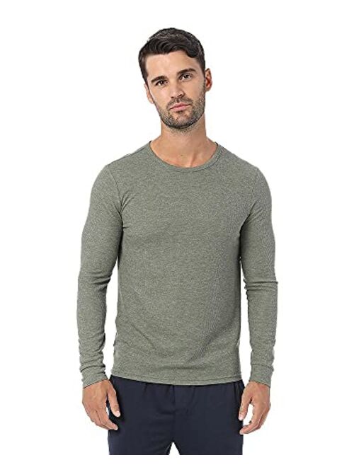 32 DEGREES Men’s Midweight Ultra Soft Thermal Waffle Baselayer Crew Neck Long Sleeve Top