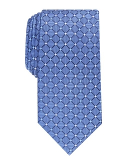 Men's Classic Grid Silk Tie, Created for Macy's