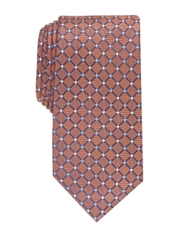 Men's Classic Grid Silk Tie, Created for Macy's