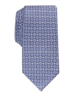 Men's Classic Grid Silk Tie, Created for Macy's