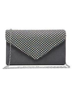 Women Rhinestone Evening Clutch Bag Wedding Purse Cocktail Prom Party Clutch