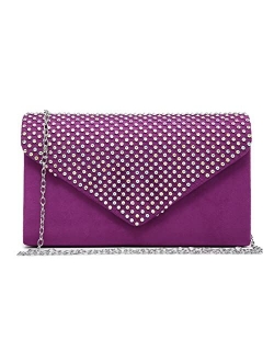 Women Rhinestone Evening Clutch Bag Wedding Purse Cocktail Prom Party Clutch