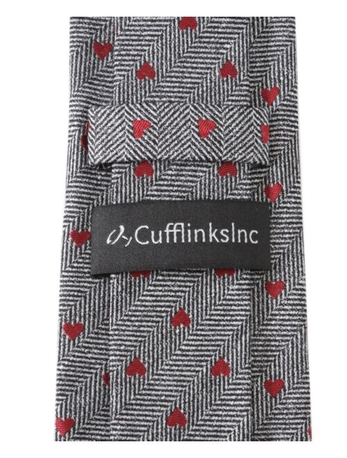 Cufflinks, Inc. Men's Herringbone Heart Tie