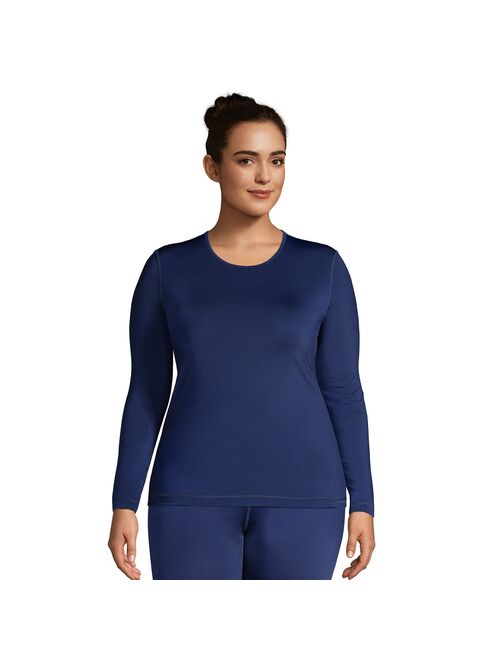 Plus Size Lands' End Thermaskin Heat Crewneck Undershirt