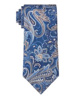 Men's Classic Textured Paisley Silk Twill Tie