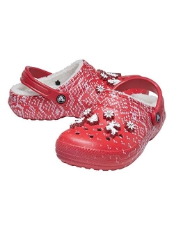 Classic Lined Holiday Charm Clog