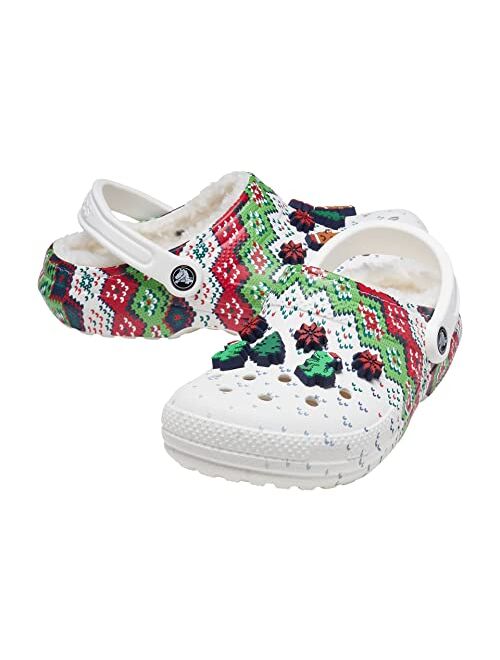 Crocs Classic Lined Holiday Charm Clog