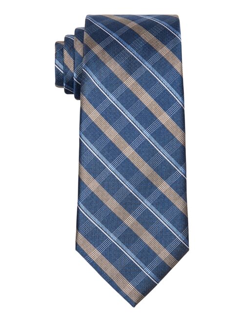 Michael Kors Men's Railroad Plaid Necktie