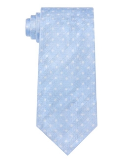 Men's Textured Dot-Print Necktie