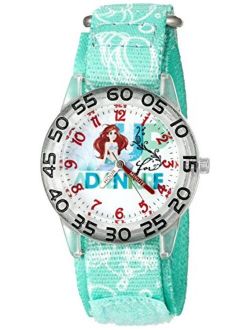 Girl's 'Ariel' Quartz Plastic and Nylon Watch, Color:Green (Model: W002902)