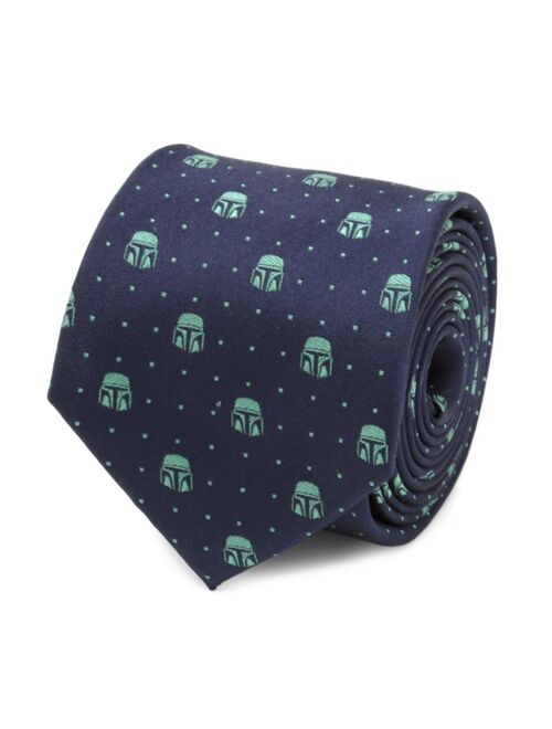 Star Wars Men's Mandalorian Helmet Dotted Tie