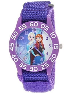 Frozen Inspired Water Resistant Purple Anna & Elsa Quartz Movement Analog Watch For Kids