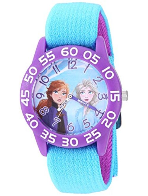 Disney Frozen Inspired Water Resistant Purple Anna & Elsa Quartz Movement Analog Watch For Kids