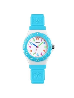 Kids Watch Waterproof Cute Cartoon Analog Girls Boys Wrist Watch for Little Child Time Teacher for Children 3-10 Year