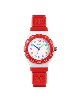 Kids Watch Waterproof Cute Cartoon Analog Girls Boys Wrist Watch for Little Child Time Teacher for Children 3-10 Year