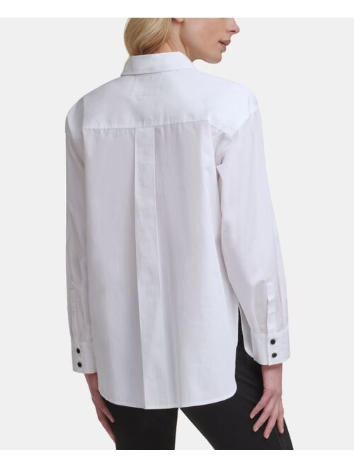 Karl Lagerfeld Logo Angled Shirt