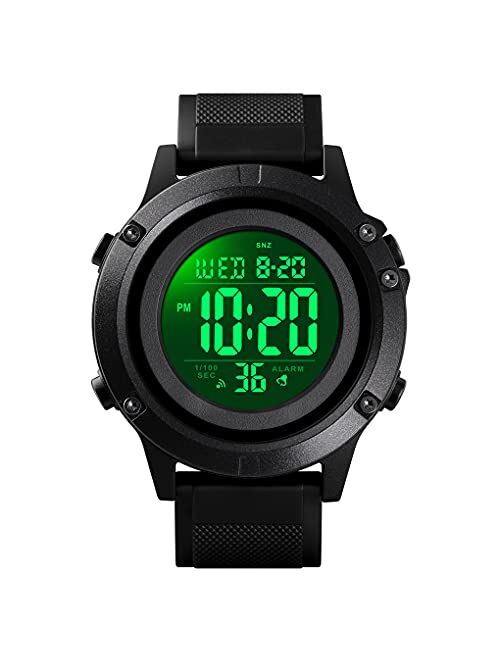 Olazone Big Boys Watch Digital Sports Waterproof Military Back Light Teenager Watch 1508